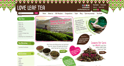 Desktop Screenshot of loveleaftea.com